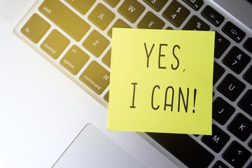 Yes, i can! word on stick note on top of laptop keyboard