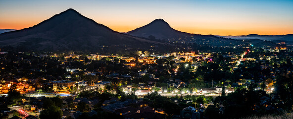 San Luis Obispo at Night - Powered by Adobe