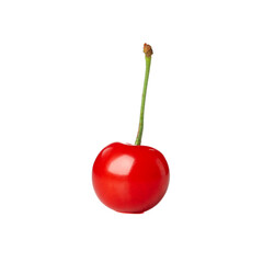 Fresh red cherry isolated on white background