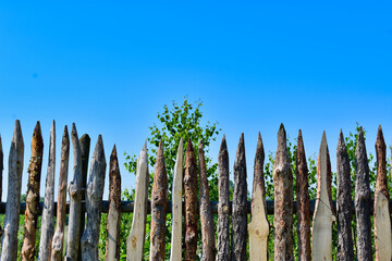 Fototapeta premium Old Cossack picket fence