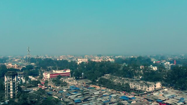 Drone shot of Dimapur City Nagaland