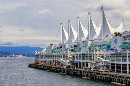Canada Place Five Sails In Downtown Vancouver Canada