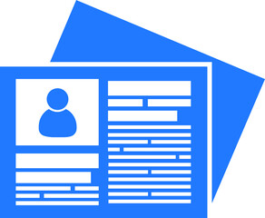 Newspaper icon simple vector illustration