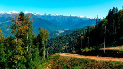 mountain landscape in the summer