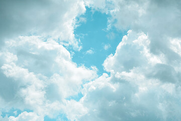 blue sky with clouds