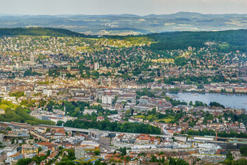Fototapeta na wymiar View of Zurich, Switzerland
