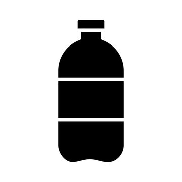 soda bottle drink silhouette style icon