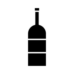 wine bottle drink silhouette style icon