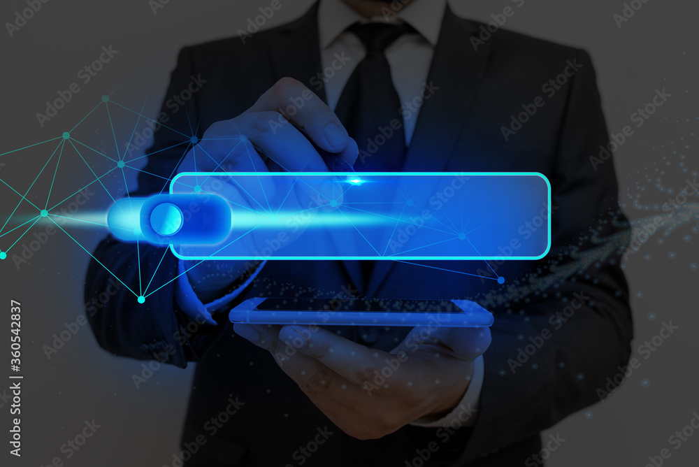 Poster graphics padlock for web data information security application system