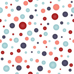 Happy circles pattern. Vector background.