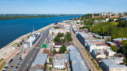 Volga river embankment in Nizhny Novgorod