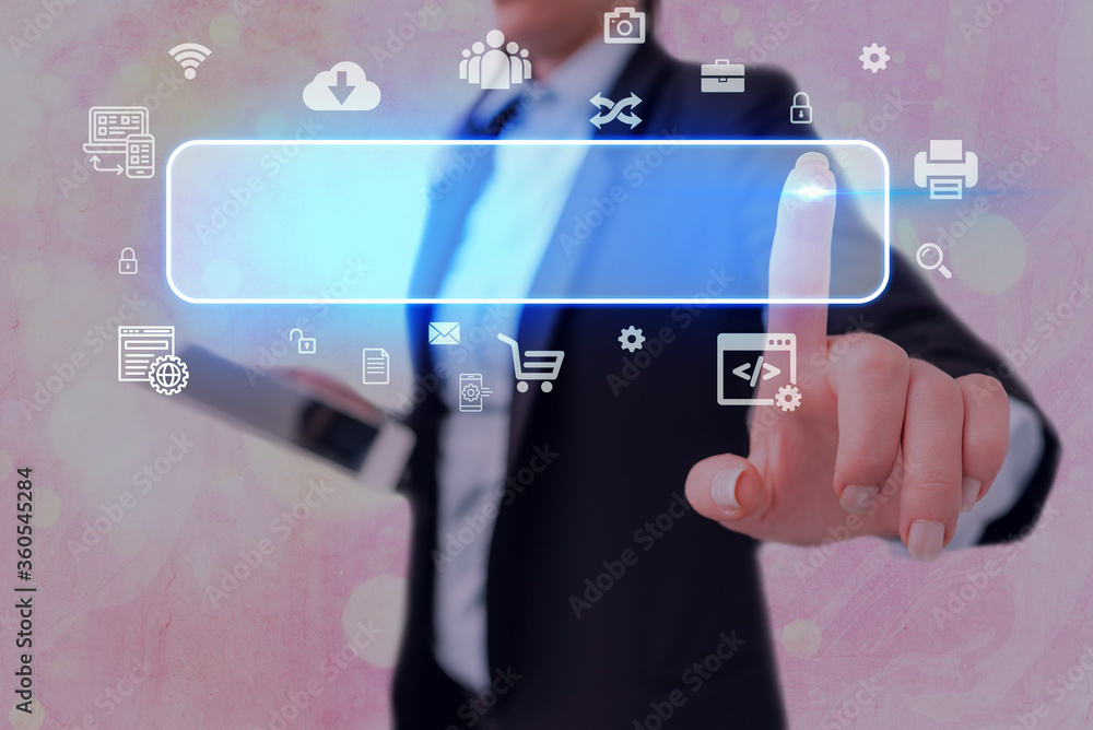 Poster information digital technology network connection infographic elements icon