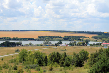 rural landscape with a river