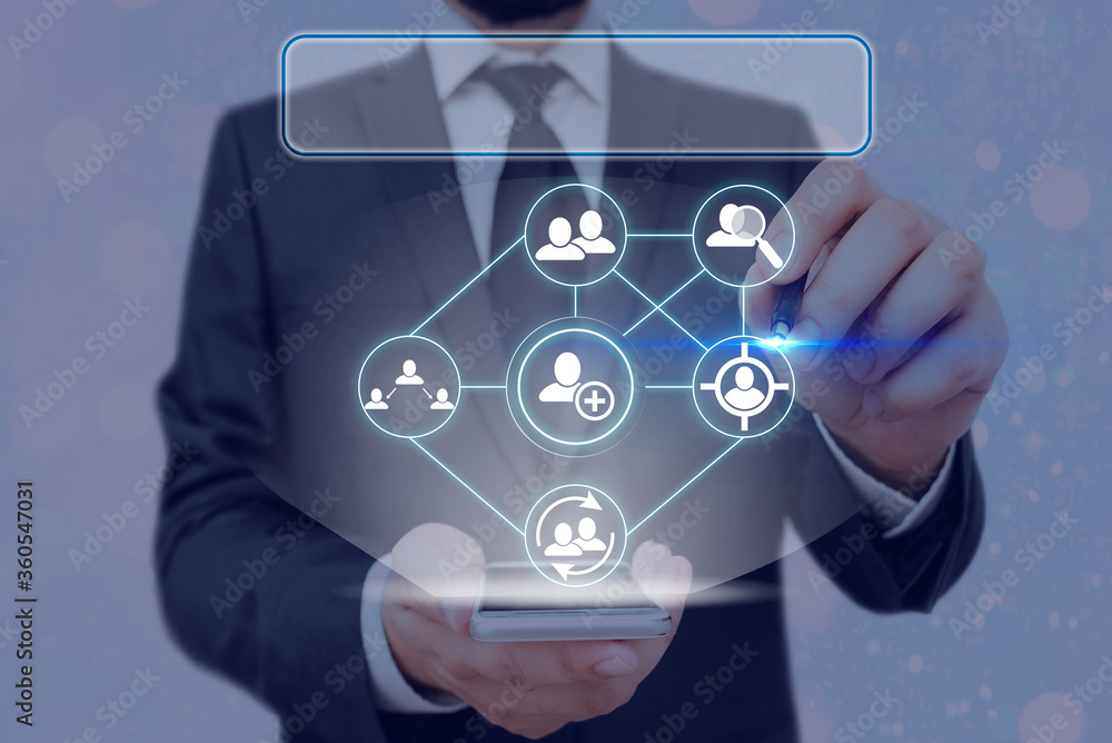 Poster information digital technology network connection infographic elements icon