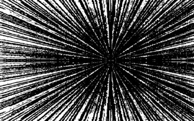 Obraz premium Circular starburst explosion texture. Distressed uneven grunge background. Abstract vector illustration. Overlay to create interesting effect and depth. Isolated on white background.