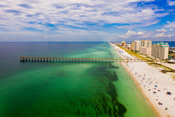 The Navarre Beach Pier in the Florida Panhandle.