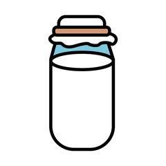 milk jar fill style icon