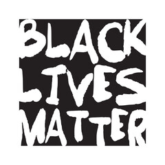 Black Lives Matter. vector lettering design element.