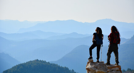 couple on the mountain top