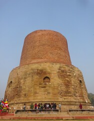 Fototapeta na wymiar Sarnath in Banaras (Varanasi city), India where Gautama Buddha first taught the Dharma