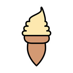 delicious ice cream fill style icon