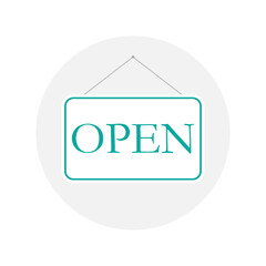 Come in We are Open Sign.Open sign icon in trendy flat style. easing quarantine. coronavirus eps 10