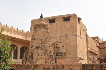 beautiful building architecture of jaisalmer reflect through cityscape of jaisalmer rajasthan