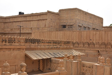 beautiful building architecture of jaisalmer reflect through cityscape of jaisalmer rajasthan