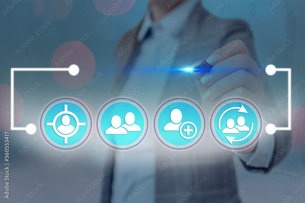 Poster information digital technology network connection infographic elements icon