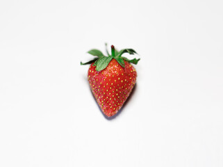 Strawberry on white background