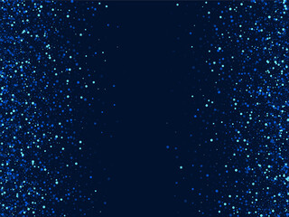 Dark Twinkle Graphic Confetti Pattern. Blue 