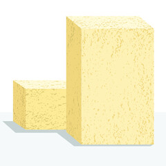 Refractory brick vector image on a white background