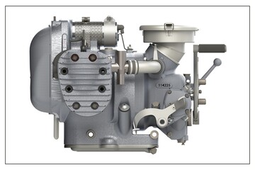 Design of a motorcycle combustion engine.