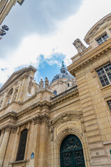 Exterior of University of Paris, Sorbonne, France