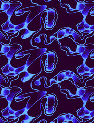 Rhythmic Splash abstract background pattern