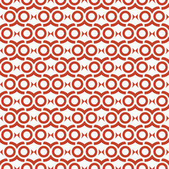 Vector seamless pattern texture background with geometric shapes, colored in red, white colors.