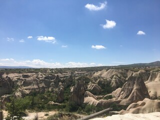 rock formations Cappadocia in Turkey
