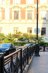 Baku, Azerbaijan. Old city. Boulevard. City sights.