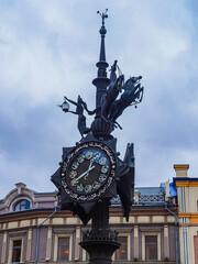 Fototapeta na wymiar The clock in the arabic style; Kazan.
