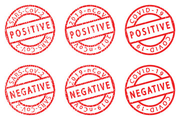 Covid-19 Grunge Stamps