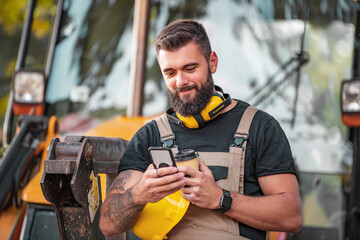 Young architect is taking a break from work