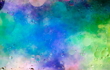 Creative design of colorful wet background