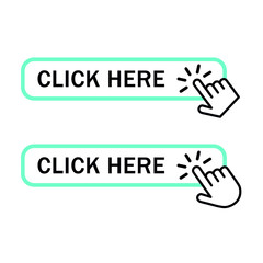 Click buttons with hand icons