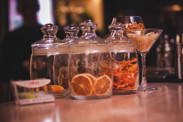 jar of dried fruits