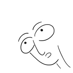Design of eyes looking illustration