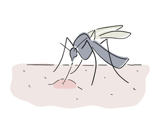 Creative design of mosquito biting draw