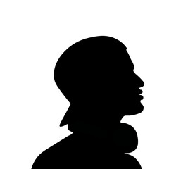 male profile picture, silhouette. Of the page, Model, businessman, face profile, handsome man, boy