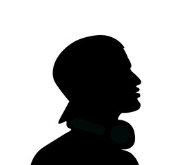 male profile picture, silhouette. Of the page, Model, businessman, face profile, handsome man, boy