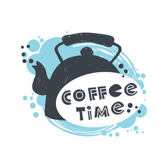 Hand-drawn lettering in sloppy style. Scandinavian doodles. Vector isolated motivation illustration