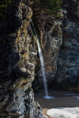 A Stunning Waterfall At McWay Beach, California